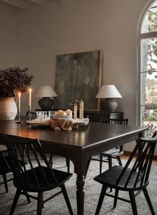 Fall dining decor. Dining table. Fall decor