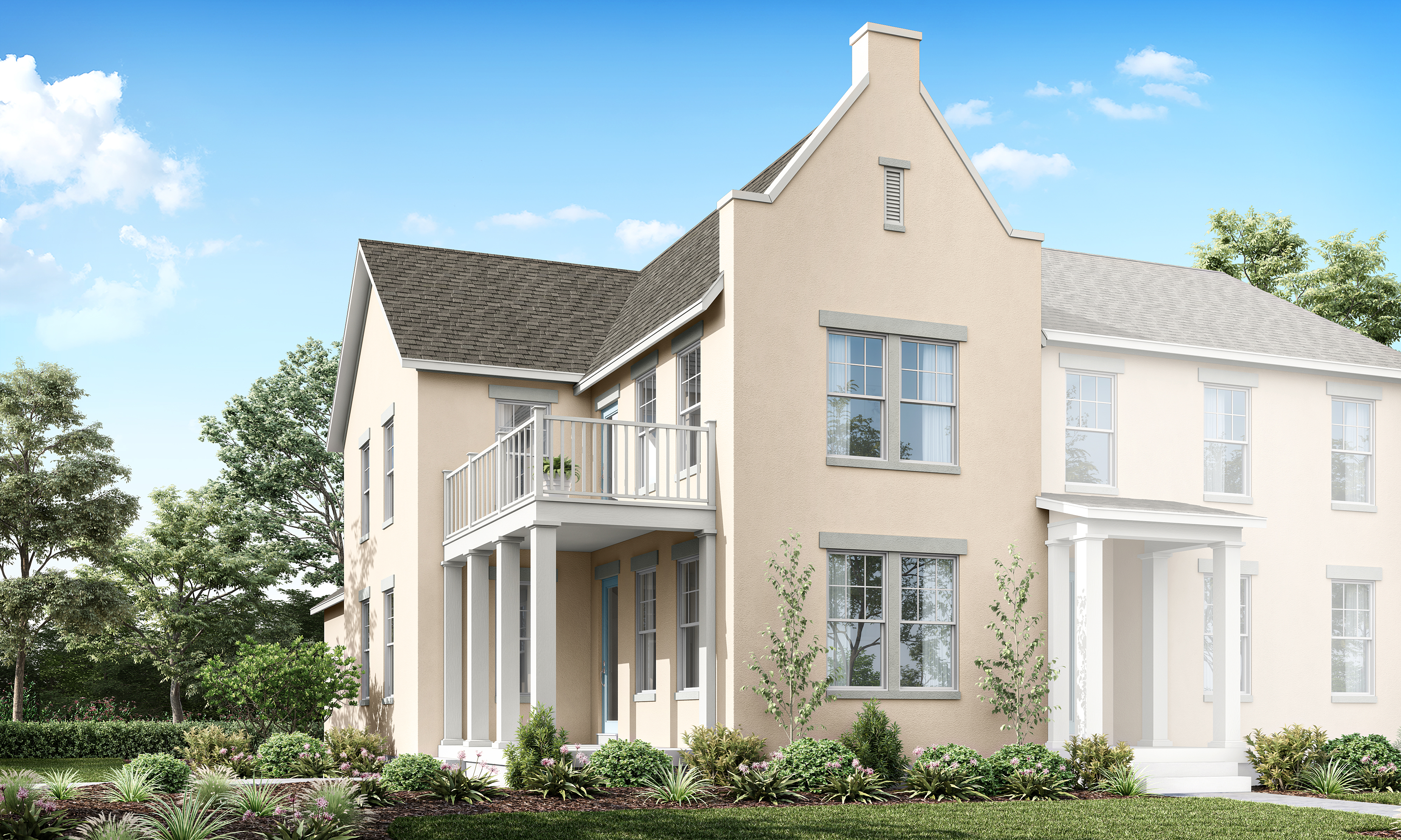 The Catalina. Duets. Paired Homes. Duplex. Utah. New Home.